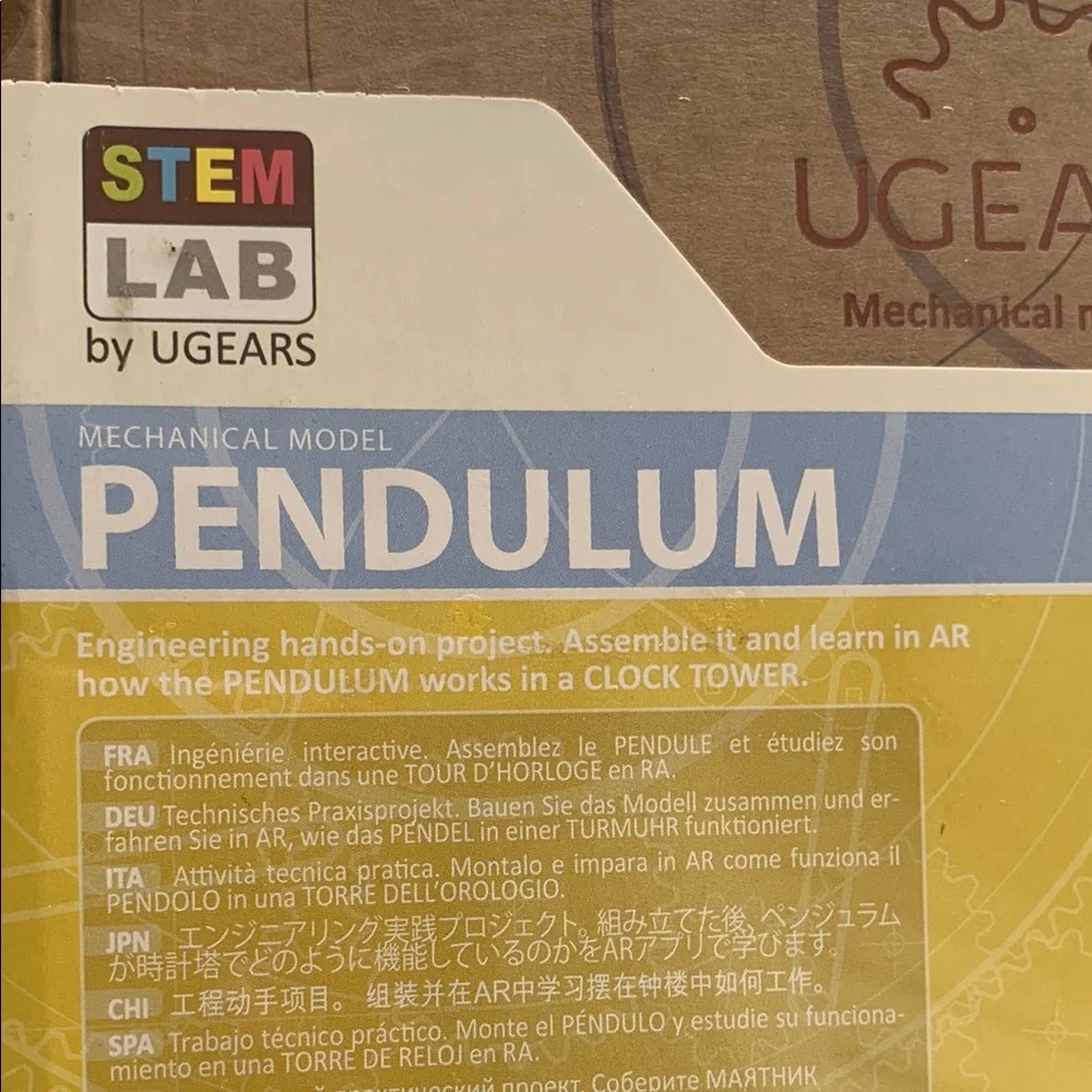 STEM Lab Pendulum Model Kit - Natural Wood